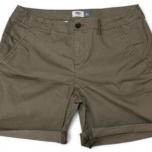 Old Navy Olive Green Roll Cuff Women's Shorts
